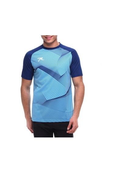 Raru Erkek Baskılı T-Shirt Justa Turkuaz