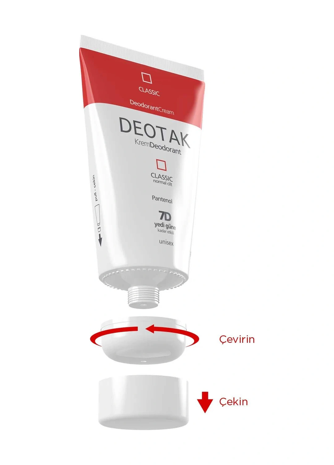 Deotak Classic Koruma 7 Güne Kadar Etkili Krem Deodorant 3 x 35 ML