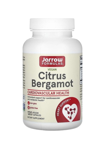 Jarrow Formulas, Vegan Citrus Bergamot, 120 Veggie Capsules 500 Mg Per Capsule