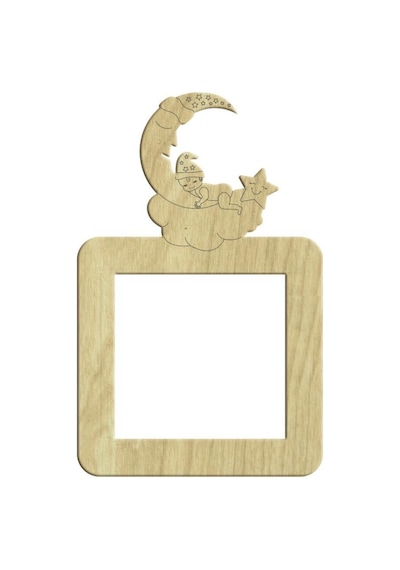 Kızım Uyuyor Ahşap Pirizlik 17X10,5Cm L-071