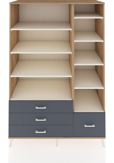 Kronos Dolap 9 Raflı 4 Çekmeceli 132x59x195 Çam-aytaşı/antrasit Aytası/antrasıt Kronos Dolap 9 Raflı 4 Çekmeceli 132x59x195 Çam-aytaşı/antrasit Aytası/antrasıt