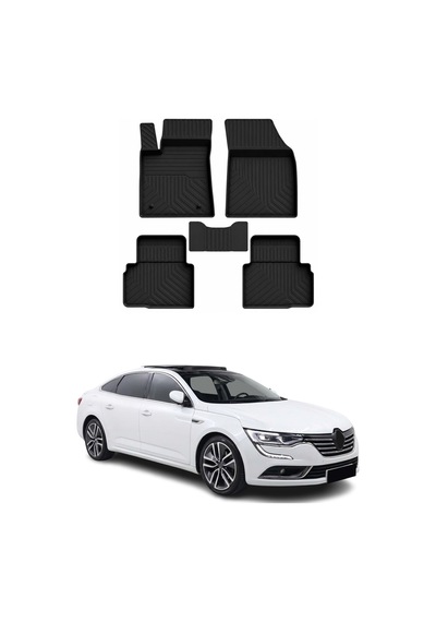 Renault Talisman 2016-2026 Uyumlu 4d Havuzlu Paspas Kauçuk Siyah 5 Parça
