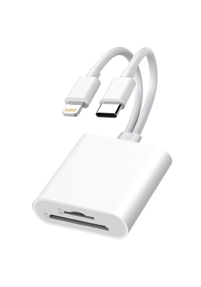 6083 Type-c Lightning Kart Okuyucu Micro Sd Tf Hafıza Kart Adaptörü Çevirici Çoklayıcı Sdhc