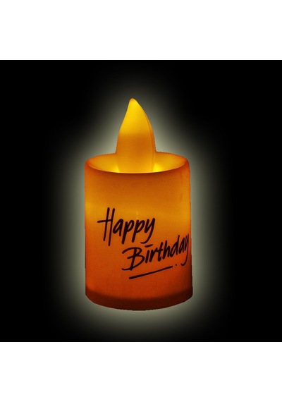 Happy Birthday Pilli Led Mum. 6.00 CM X 3.50 CM - Beyaz