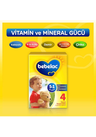 Bebelac 4 Çocuk Devam Sütü 1 Yaş+ 400 G