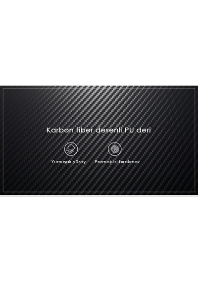 Apple Uyumlu MacBook Pro Kılıf 1706-08 A1989 2159 2251 2289 A2338 Karbon Fiber Siyah