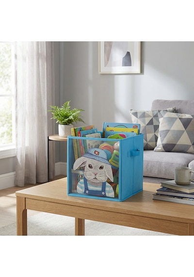 Koçtaş Tavşan Desenli Pvc Kutu 30 x 30 CM Mavi
