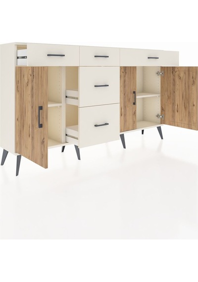 Arges Konsol 2 Raflı 5 Çekmeceli 3 Kapaklı 176x30x99 Aytaşı-çam/aytaşı Atlas Çam/aytası - Aytası Arges Konsol 2 Raflı 5 Çekmeceli 3 Kapaklı 176x30x99 Aytaşı-çam/aytaşı Atlas Çam/aytası - Aytası