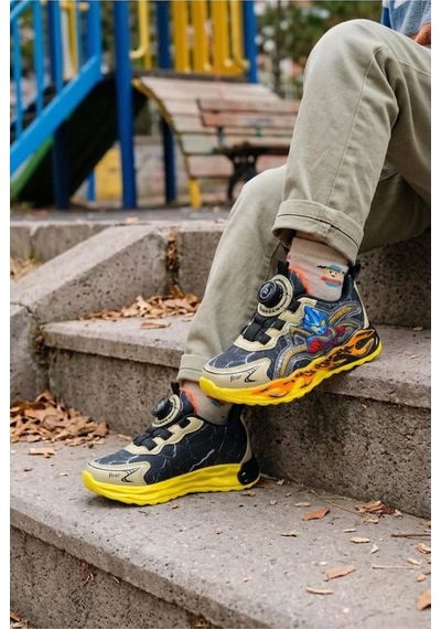Vojo Kids Ortopedik Taban Kahraman Sneaker Spor Ayakkabı 267800001902 14 Bej