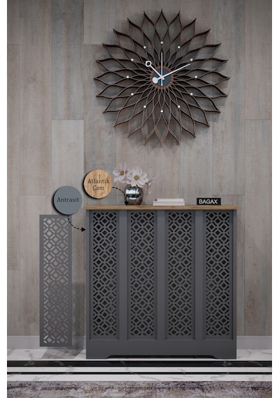 Dekoratif Petek Dolabı Kalorifer Peteği Kapatma Ünitesi Modern Tasarım İç Ölçü 76 Cm Dış Ölçü 80 Cm Petek 76 Antrasit Üstü Çam D4 Dekoratif Petek Dolabı Kalorifer Peteği Kapatma Ünitesi Modern Tasarım İç Ölçü 76 Cm Dış Ölçü 80 Cm Petek 76 Antrasit Üstü Çam D4