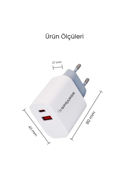 Samsung Uyumlu Galaxy S23 S24 S25 Plus / S23 S24 S25 Ultra Hızlı Şarj Aleti 45w Pd Type-c Usb-a Şarj