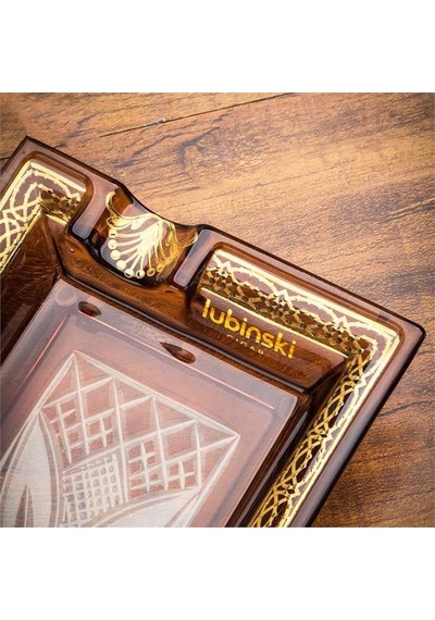 Lubinski Elegant Wings İkili Dikdörtgen Puro Küllüğü Kahve Lb-874