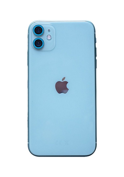 Genel Markalar İphone 11 Neon Fosforlu Kamera Lens - Mavi Renk