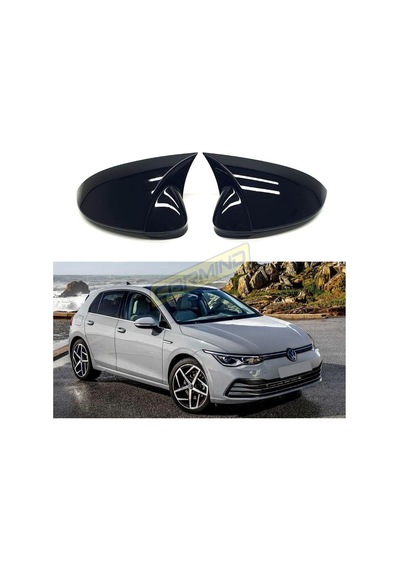 Vw Golf 8 Batman Yarasa Ayna Kapağı Piano Black 2021-