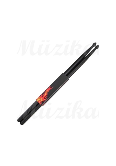 Mendini Baget Siyah Nylon 5 A - Davul - Bateri Bageti Drumsticks 5a Pürüzsüz Yüzey