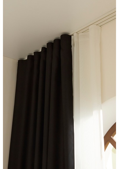 Kaşmir Home Harper Star Blackout Siyah Perde 150x270 Cm Siyah