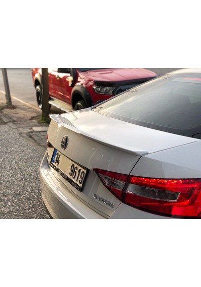 Skoda Süperb Bagaj Üstü Spoiler Siyah 2015+