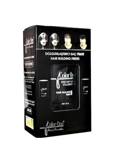 Color One Dolgunlaştırıcı Saç Fiberi Black 25Gr