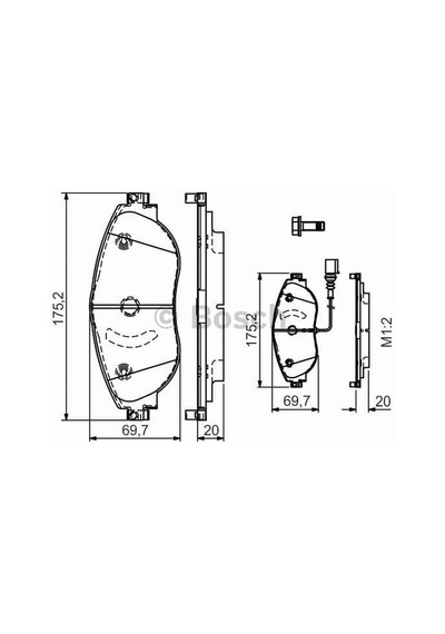 BOSCH 986495350 Fren Balatası Ön Passat B7 10- Sharan 10- / Alhambra 10- / Octavia III 13- Superb III 15-