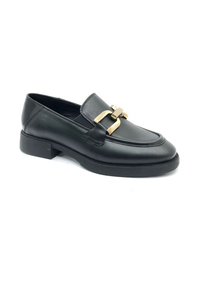 Greyder 59120 Zn Deri Comfort Klasik Oxford Kadın Ayakkabı Siyah