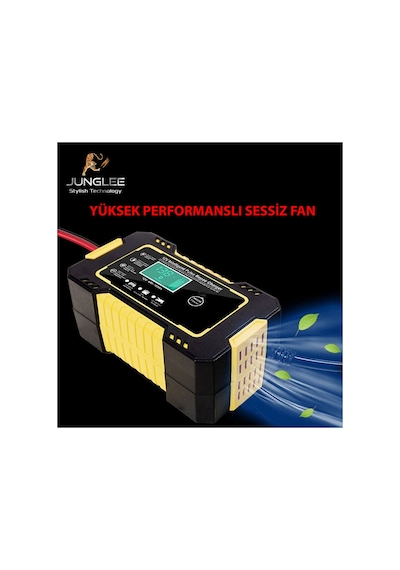 12v 6a Tam Otomatik Akü Şarj Aleti Dijital Lcd Ekran Araba Motosiklet Akülü Araç Şarj Cihazı 4-100ah