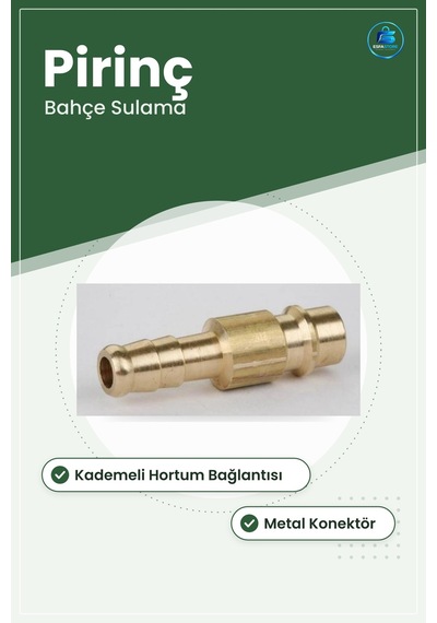 Pirinç Hortum Ucu Bahçe Sulama Bağlantı Parçası Su Hattı İçin Met 1