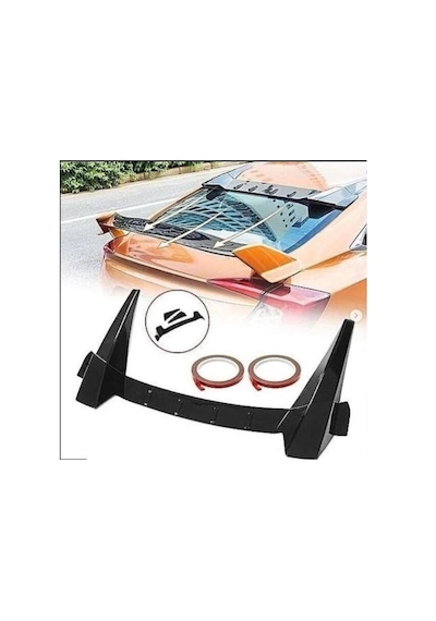 Autogp Honda Civic Fc5 Cam Üstü Spoiler Typer Model Siyah Boyalı 2016 / 2021 Bgr-1121-fc-rt