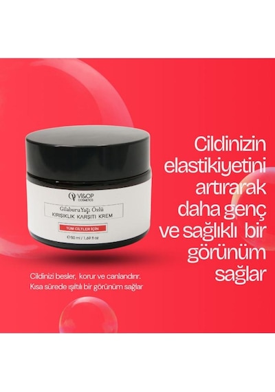 Vi&Op Cosmetics Gilaburu Yağı Özlü Kırışıklık Karşıtı Cilt Bakım Kemi 50 ML