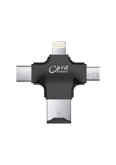 Thentech 4 İn 1 Type-c Akıllı Telefon Kamera Uyumlu Lightning Micro Usb Kart Okuyucu