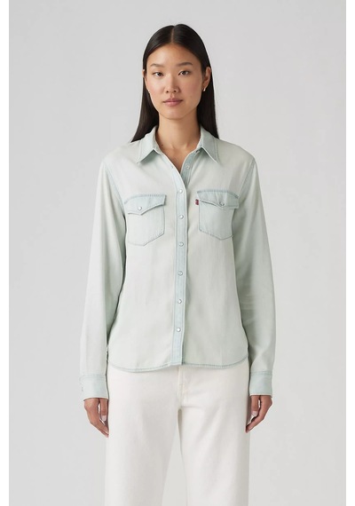 Levi's Bayan Kot Gömlek 16786-0099 Mavi Mavi