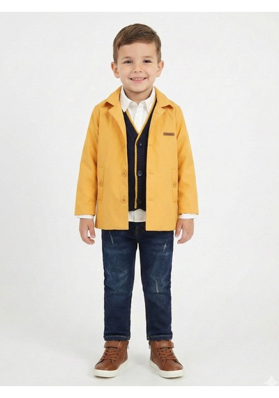 Xo Kids Erkek Çocuk 4lü Alt Üst Takım 2-5 Yaş 12201 Sarı