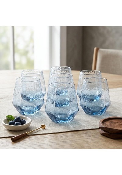 6 Adet Cam Bardak Seti - Sade Ve Modern Tasarımlı, Ekstra Berrak Su, 6'lı Meşrubat Ve Kahve Bardağı Takımı 310 Ml Çok Renkli 6 Adet Cam Bardak Seti - Sade Ve Modern Tasarımlı, Ekstra Berrak Su, 6'lı Meşrubat Ve Kahve Bardağı Takımı 310 Ml Çok Renkli