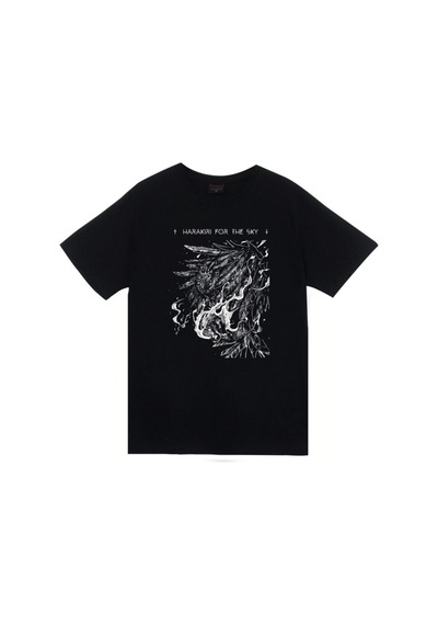 Stoned&Fame Unisex Siyah Harakiri For Sky Arson Baskılı T-shirt SIYAH