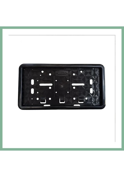 Bşkvirgo Çerçeveli Motosiklet Plakalık Plaka Altlığı Siyah 26x17cm 1 Adet Bsk2026