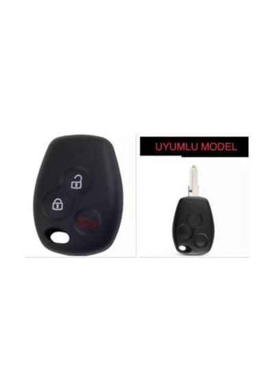 Renault Clio Kangoo Megane Laguna Scenic Uyumlu Silikon Anahtarı Kılıfı
