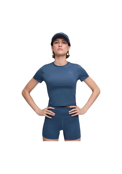 Puma Puma W Puma Shape Baby Tee Kadın Mavi Koşu Tişört 1024 Lacivert