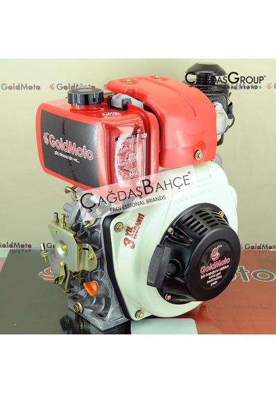 Goldmoto Gm178Fen-H Dizel Motor Marşlı 7 Hp Krank Mili Frezeli
