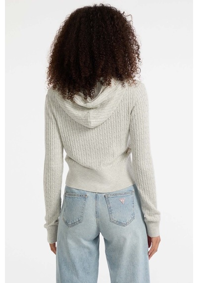 Guess Jeans Jeans Kadın Yün Karışımlı Triko Hırka Çok Renkli