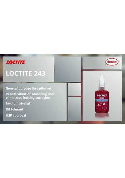 Loctite 243 Orta Mukavemetli Civata / Vida Sabitleyici 50ml