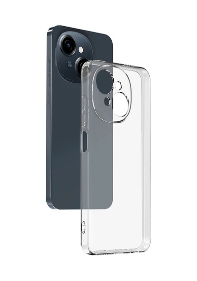 Tecno Spark Go 1 2025 Kılıf Zore Süper Silikon Kapak Şeffaf