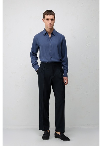 Antioch Relaxed Fit Pileli Erkek Pantolon Lacivert