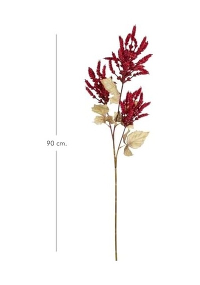 Yapay Çiçekli Bitki Pampas Bordo 90 Cm.