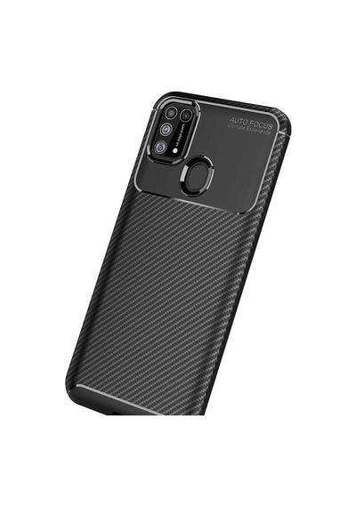 Samsung Uyumlu Galaxy M31 Kılıf Zore Negro Silikon Kapak-Siyah