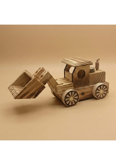 Yuma Ahşap Dekoratif Obje Kepçe - %100 El Yapımı - Ahşap - 14x9x7 Cm