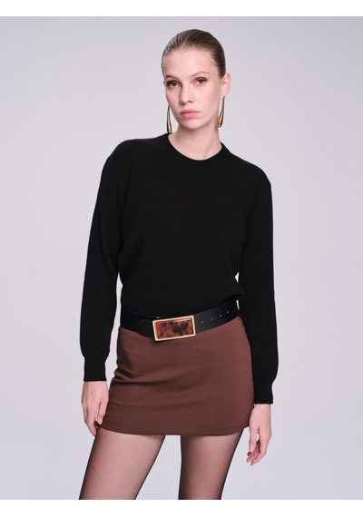 Hatemoğlu Saykı Woman Regular Fit Kaşmir Siyah Kazak Hatemoğlu Saykı Woman Regular Fit Kaşmir Siyah Kazak