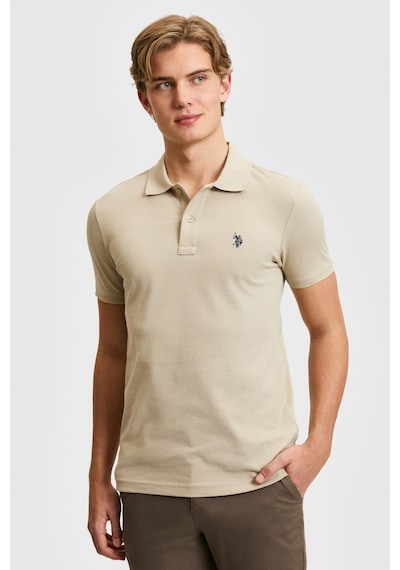 U.S. Polo Assn. U.s. Polo Assn. Erkek Açık Haki Tişört Basic 50322347-vr183 Açık Haki