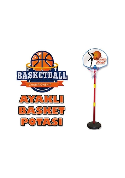 Ayarlanabilir 125 Cm Ayaklı Basket Potası-basketbol Potası