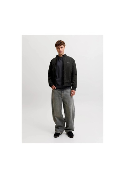 Jack & Jones 12298825 Jjebrooklyn Bomber Sn Black Erkek Ceket Siyah