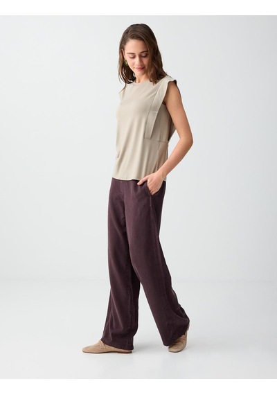 Jimmy Key Acı Kahve Normal Bel Normal Paça Cep Detaylı Uzun Pantolon 6sw185657803 Acı Kahverengi