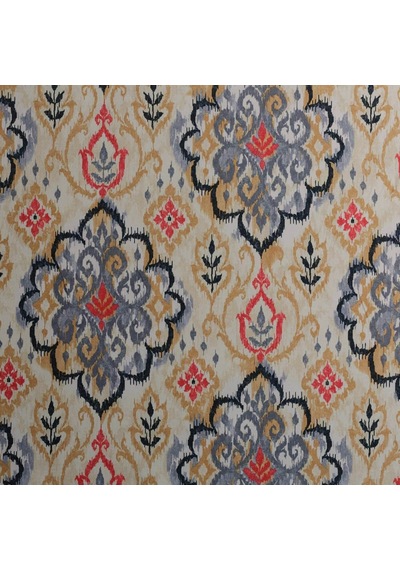 Antrasit Sütlü Kahve Renkli Modern Damask Desen Dijital Baskılı